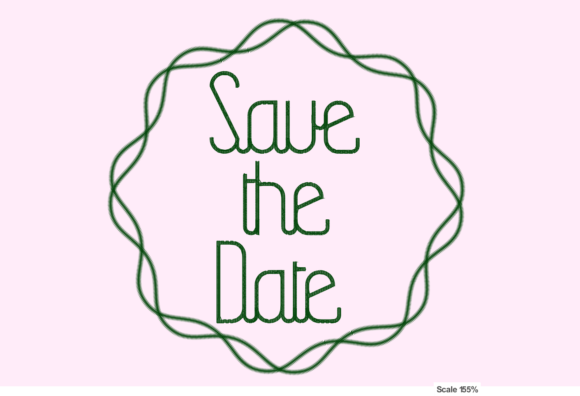 Save the Date with Waving Frame Review